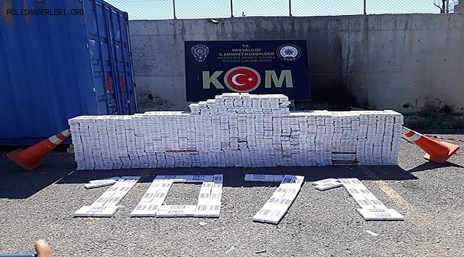  Van'da Gümrük Kaçağı Sigara Ele Geçirildi