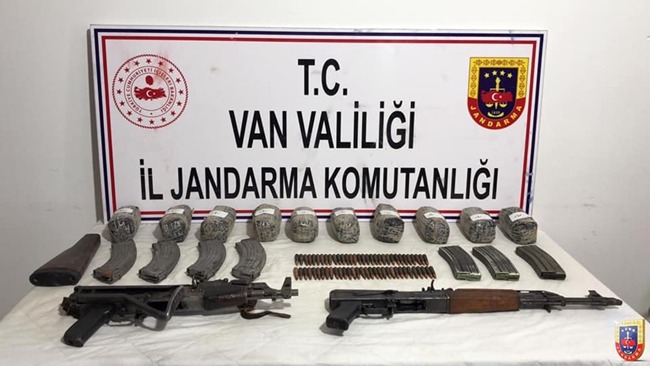 Van İl Jandarma Komutanlığınca Ele Geçirilen Silahlar 