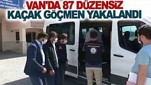 87 Düzensiz Göçmen Yakalandı. Konu İle İlgili 5 Kişi Tutuklandı 