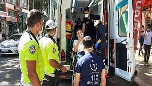 Adıyaman'da Motosiklet yayaya çarptı, 2 yaralı