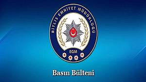Ahlat İlçe Emniyet Müdürlüğümüzce Yapılan Çalışmalar 