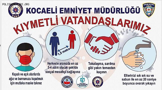 Emniyet Müdürlüğümüzce, Koronavirüs Salgınının Yayılmasının Önlenmesi Kapsamında Hazırlanan Görsel Kamu Spotları