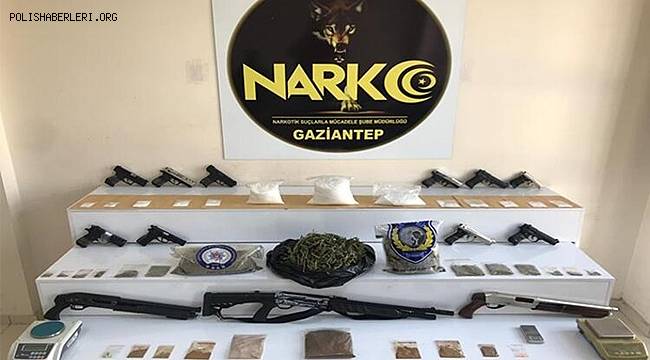 Gaziantep’te 655 polisle ‘Narko-Asayiş’ operasyonu yapıldı 