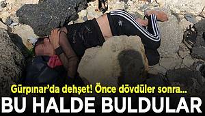 Genç kadını dövüp kayalıklara attılar