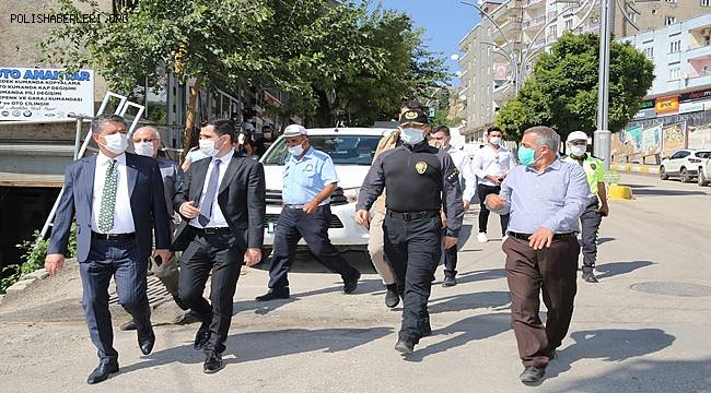 İL EMNİYET MÜDÜRÜMÜZ SAYIN MUSTAFA EMRE BAŞBUĞ İLİMİZDE GERÇEKLEŞEN COVİD-19 DENETİMLERİNE KATILDI  