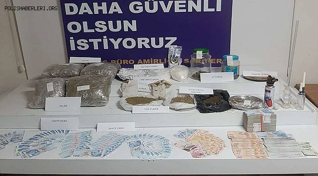 İstanbul Emniyet Müdürlüğü uyuşturucu ve sahte para operasyonu 3 kişi gözaltına alındı 