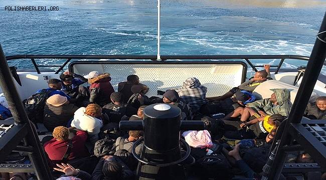 Muğla Açıklarında 41 Düzensiz Göçmen Kurtarılmıştır 