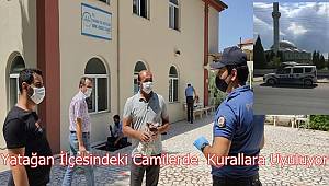 Yatağan İlçesindeki Camilerde Kurallara Uyuluyor