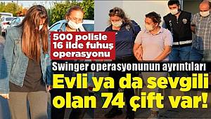 Adana merkezli 16 ilde Swinger Yöntemiyle Fuhuş Şebekesine 500 Polis Şafak Operasyonu düzenledi