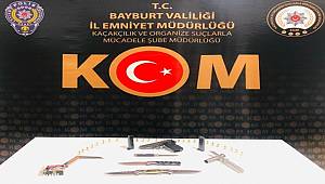 Bayburt'ta Silah Kaçakçılığına Yönelik Düzenlenen Operasyonda