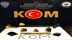 Bayburt'ta Tarihi Eser Kaçakçılığı İle İlgili Yapılan Operasyon Kapsamında
