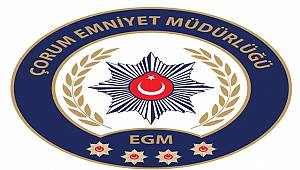 Çorum Emniyet Müdürlüğü Maske Denetimi Bildirisi