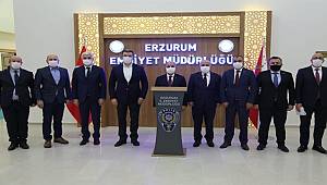 Emniyet Genel Müdürü Sayın Mehmet Aktaş Erzurum İl Emniyet Müdürlüğünü Ziyaret Etti