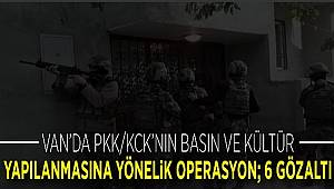 PKKKCK Silahlı Terör Örgütünün Basın Ve Kültür Yapılanmasına Operasyon 