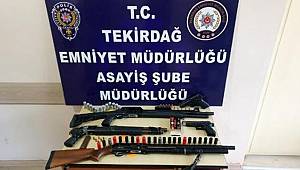 Tekirdağ'da Kaçak Silah Ele geçirildi