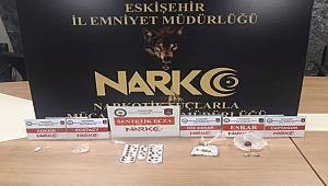 Eskişehir Narkotik Suçlarla Mücadele Şube Müdürlüğü ekiplerince Yapılan Çalışmalarda