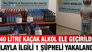 Gaziantep Polisi, 240 litre kaçak alkol ele geçirdi.