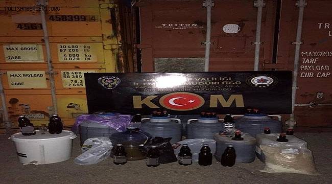 Gaziantep polisinden sahte ve kaçak alkol operasyonu 