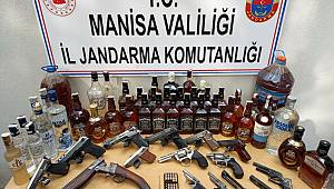 Manisa'da Jandarma KOM Ekipleri Kaçak İçki Operasyonu Düzenledi