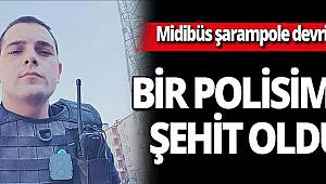 Mersin'de polisleri taşıyan midibüsün devrilmesi sonucu 1 polisimiz şehit oldu