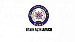 Narkotik Suçların Engellenmesine Yönelik Yürütülen Çalışmalar ile ilgili Basın Açıklaması 