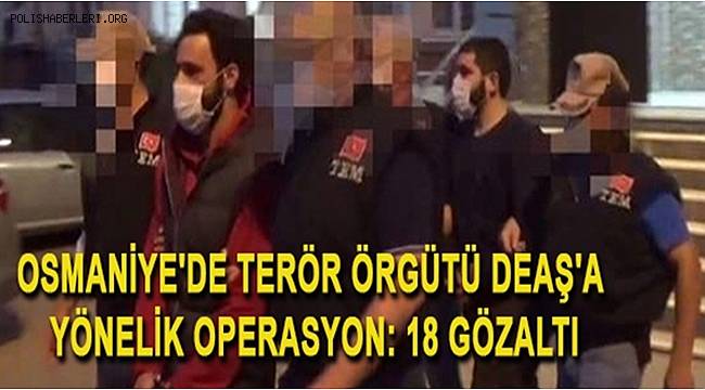 Osmaniye'de DEAŞ Terör Örgütüne Yönelik Operasyon Düzenlendi