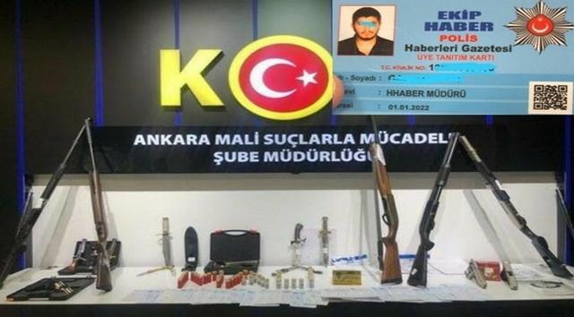 Ankara Mali Şube Ekiplerince Düzenlenen Sahte Basın kartlı Tefeci Operasyonunda 8 kişi gözaltına alındı 