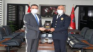 Cumhuriyet Başsavcısı Mustafa ERCAN Emniyet Müdürü ŞAHNE'ye veda ziyareti gerçekleştirdi