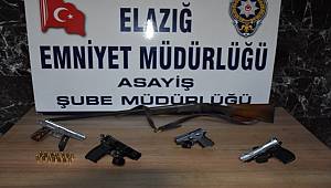 Elazığ'da Asayiş ve Yunus ekiplerinin son bir haftada yaptığı asayiş faliyetleri