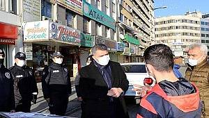 Kovid-19 tedbirleri denetimine Gaziantep Emniyet Müdürü Zeybek'te katıldı