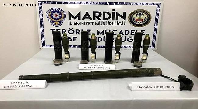 Mardin'de Suriye uyruklu PKK'lı terörist, havan mühimmatıyla yakalandı 
