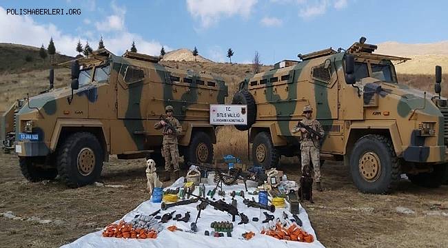 Yıldırım-16 Sehi Ormanları Operasyonu’nda çok sayıda mühimmat ele geçirildi 