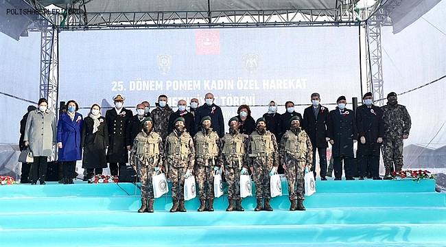 İçişleri Bakanı Sayın Süleyman Soylu’nun Katılımıyla 25. Dönem POMEM Kadın Özel Harekât Mezuniyet Töreni Gerçekleştirildi 