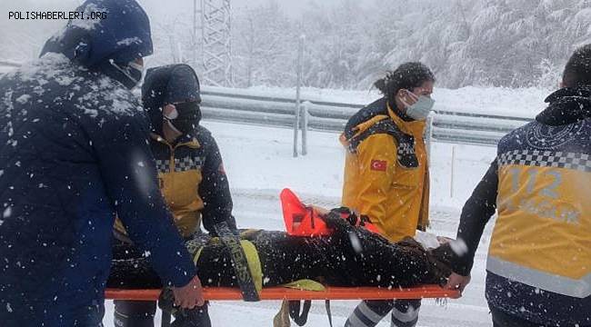 Zonguldak'ta yolcu otobüsü devrildi kazada 16 kişi yaralandı 