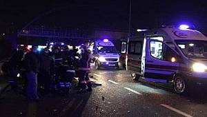 Ankara İstanbul yolunda meydana gelen kaza da 5 kişi yaralanırken 1 kişi hayatını kaybetti