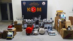 Çankırı KOM Şube ekiplerince düzenlenen Tütün Operasyonunda 3 şüpheli gözaltına alındı