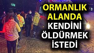 Eşinin boşanma davası açtığını öğrenen koca, Ormanlık akanda donmak üzereyken bulundu 
