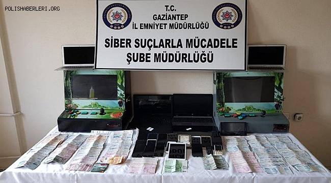 Gaziantep Siber Suçlarla Mücadele ekipleri Bahis çetesine operasyon düzenledi