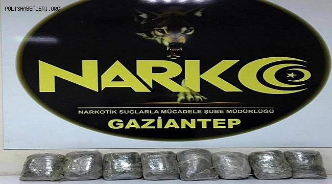 Gaziantep'te Kamyona zulalanan 8 kilo uyuşturucu ele geçirildi
