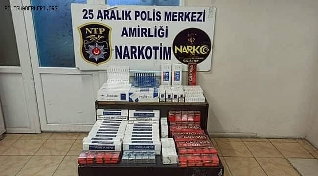 Şahinbey Narkotik Ekipleri Kaçak Sigara Satışı yapan 1 Kişiyi Gözaltına aldı