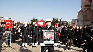 Teröristlerin katlettiği polis memuru Kaya, Mardin'de son yolculuğuna uğurlandı