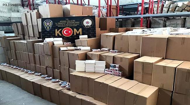 Adana'da KOM ekipleri kaçakç ve sahte içki ele geçirdi