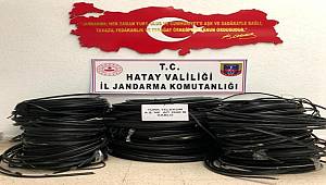 Arsuz'da kablo hırsızı 3 şüpheli tutuklandı