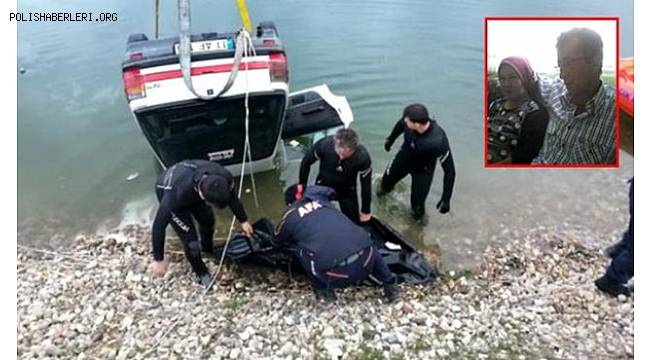 Bilecik'te gölete düşen otomobilden karı kocanın cansız bedeni çıkarıldı