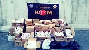 Gaziantep KOM Şube ekiplerince düzenlenen operasyonda 81 bin paket kaçak ilaç yakalandı