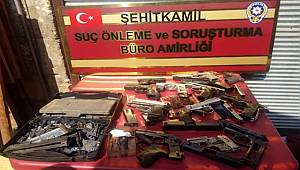 Gaziantep'te Hırsızlık şüphelisi kaçak silah imalathanesinde yakalandı