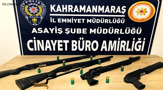 Kahramanmaraş'ta silah kullanan kişilere yönelik operasyonda 27 silah ele geçirildi