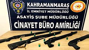 Kahramanmaraş'ta silah kullanan kişilere yönelik operasyonda 27 silah ele geçirildi