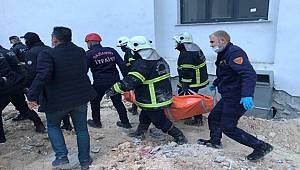Nizip'te Okul inşaatında meydana gelen toprak kaymasında 1 işçi hayatını kaybetti