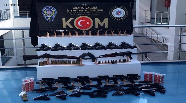 Adana merkezli 4 ilde düzenlenen silah kaçakçılığı operasyonunda 6 zanlı yakalandı